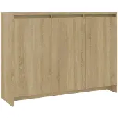 vidaXL Sideboard Sonoma-Eiche 102x33x75 cm Holzwerkstoff