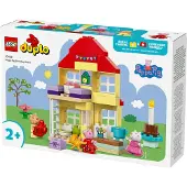 LEGO DUPLO Peppas Geburtstagshaus: kreatives Spielzeug mit 3 Figuren, Spielzeughaus zum Bauen und Umbauen für Kinder ab 2 Jahren, Jungen und Mädchen, fördert die Fingerfertigkeit 10433