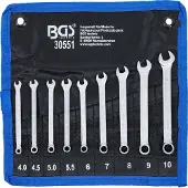 Bgs Maul-Ringschlüssel-Satz | SW 4- 10 mm | 9-tlg.