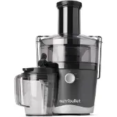 NutriBullet Entsafter, Kaltentsafter, Obst- und Gemüseentsafter, Fruchtentsafter, Täglicher Gebrauch, Leicht zu Reinigen, 1,5 L Tresterbehälter, NBJ100G, Schwarz