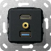 Gira HDMI USB 3.0 A M-Klinke K-Peitsche 568110