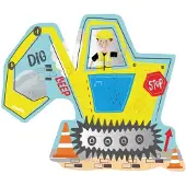 Floss & Rock Puzzle für Kinder Auf der Baustelle Bagger 12 Teile