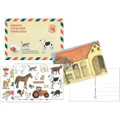 Egmont toys Bastelpackung 10 Postkarten mit Aufkleber