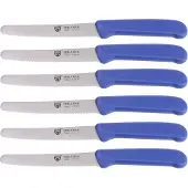 Gräwe Gemüsemesser 906.06 C5, Set, 11 cm Edelstahlklinge, Kunststoffgriff, 6 Stück