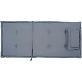 Beliani Auflage für Gartenstuhl Blau Polsterbezug 2er Set Gartenmöbel