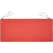 Beliani Auflage für Gartenbank 160 cm Rot Polyester mit Befestigungsbändern und Reißverschluss Gartenausstattung Sitzkissen