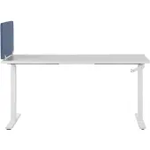 Beliani Schreibtischtrennwand blau 72 x 40 cm WALLY