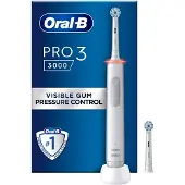 Oral-B | Elektrische Zahnbürste Pro 3 3000 - Weiß - Sensitiv - 3 Reinigungsmodi - Professionelle Pflege