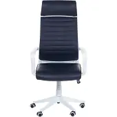 Beliani Bürostuhl Schwarz mit Weiß höhenverstellbar Bürostuhl Elegant klassisches Design