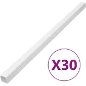 vidaXL Installationsrohre 60x60 mm 30 m PVC