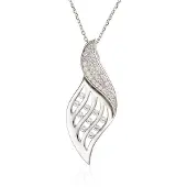 Orphelia Damen-Kette aus 925er Sterlingsilber mit Anhänger – Silber ZH-4778