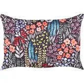 Beliani Gartenkissen 2er Set Mehrfarbig Stoffbezug mit Füllung Blumenmuster 40x60 cm Rechteckig Modern Zierkissen Dekokissen Terrasse Outdoor