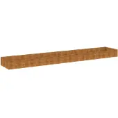 vidaXL Hochbeet 579x100x36 cm Cortenstahl