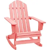 vidaXL Adirondack-Schaukelstuhl Massivholz Tanne Rosa