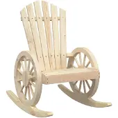 vidaXL Adirondack-Schaukelstuhl Massivholz Tanne