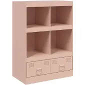 vidaXL Highboard Rosa 67x39x95 cm Stahl