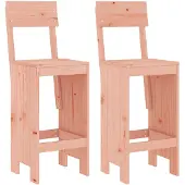 vidaXL Barhocker 2 Stk. 40x48,5x115,5 cm Massivholz Douglasie