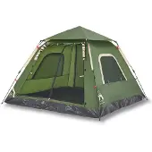 vidaXL Kuppel-Campingzelt 5 Personen Grün Quick Release
