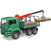 BRUDER LKW - MAN TGA Holztransporter m. Kran - 02769 - - One Size - Autos