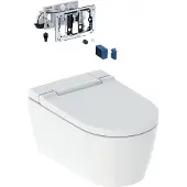 Geberit WC-Komplettanlage AquaClean Sela mit Wand-WC, weiß KeraTect