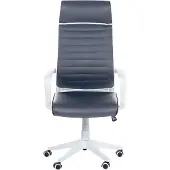 Beliani Bürostuhl Grau kunstleder höhenverstellbar Bürostuhl Elegant klassisches Design