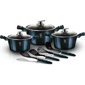 Berlinger Haus 10-DAY POT SET. METALLIC LINE AQUAMARINE BH-6152