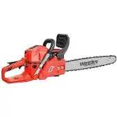 HECHT Kettensäge Motorsäge Benzin 56 | 45 cm Schwertlänge | 2,95 PS / 2,2 kW | 21,8 m/s | verstellbare Kettenölung