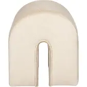 Beliani Pouf Samtstoff beige 35 x 42 x 42 cm MODOC