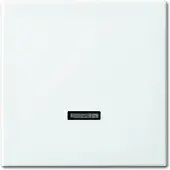 Busch-Jaeger 6543-914-102 Bedienelement für Schalter/Dimmer Einzeltaster mit Glimmlampe alpinweiß - 2CKA006599A3018 6543914102