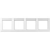 JUNG AS 5840 NA WW - Weiß - Duroplast - Schraubenlos - - 293,5 mm - 80,5 mm
