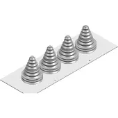 Striebel & John RZF15 Flanschplatte aus Aluminium mit 10 Tüllen, 5-feldbreit 2CPX046618R9999