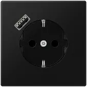 JUNG SCHUKO Steckdose mit USB Typ A LS1520-18ASWM (LS1520-18ASWM)