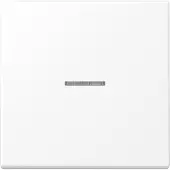JUNG Wippe 1-fach, mit Lichtleiter, Duroplast lackiert, Serie LS, schneeweiß matt, 1 Stk.