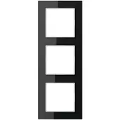 JUNG Glasrahmen 3-fach sw AC 583 GL SW AC583GLSW