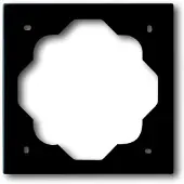 Busch-Jaeger 1754-0-4424, Schwarz, Schraubenlos, , 87 mm, 87 mm, 1,1 cm
