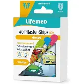 Lifemed Pflaster-Strips Box 6 cm x 1,7 farbig 'Autos' St