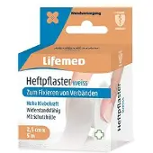 Lifemed Heftpflaster 5 m x 2,5 cm weiß 'Classic' 120 St