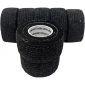 LisaCare latexfreie, kohäsive Fingerpflaster 2,5cm - Schwarz 7 St Pflaster