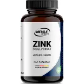 Wehle Sports Zink Bisglycinat Hochdosiert - 365 Tabletten 25 mg Jahresvorrat St