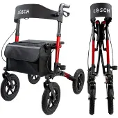 LÖSCH REHA Rollator Tabas Mobility Air Rot (Luftbereift) 1 St