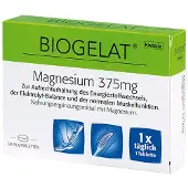 BIOGELAT -Magnesium Filmtabl 375Mg 30 St Filmtabletten