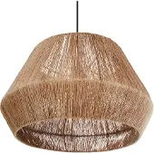 Beliani Hängelampe Naturfarben aus Jute Boho Stil Modern Hängeleuchte für Esstisch Esszimmer Wohnzimmer Schlafzimmer