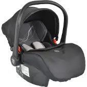 Moni Babyschale i-Size Multi (40 - 87cm) Gruppe 0+ Fußabdeckung Kopfstütze Gurt schwarz