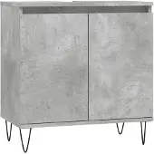 vidaXL Badschrank Betongrau 58 x 33 x 60 cm Holzwerkstoff