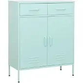 vidaXL Lagerschrank Minzgrün 80x35x101,5 cm Stahl