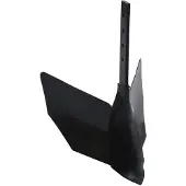 vidaXL Pflug-Zubehör Schwarz Metall