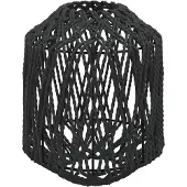 vidaXL Lampenschirm Schwarz Ø23x28 cm Eisen und Papier