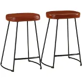 vidaXL Barhocker 2 Stk. Dunkelbraun 41x29x62 cm