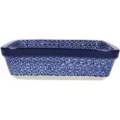 Bunzlau Castle Auflaufform Quadratisch Indigo (27 x 27 cm)
