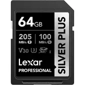 Lexar Professional Silver Plus 64gb Sdxc V30 Uhs-i Sd-karte